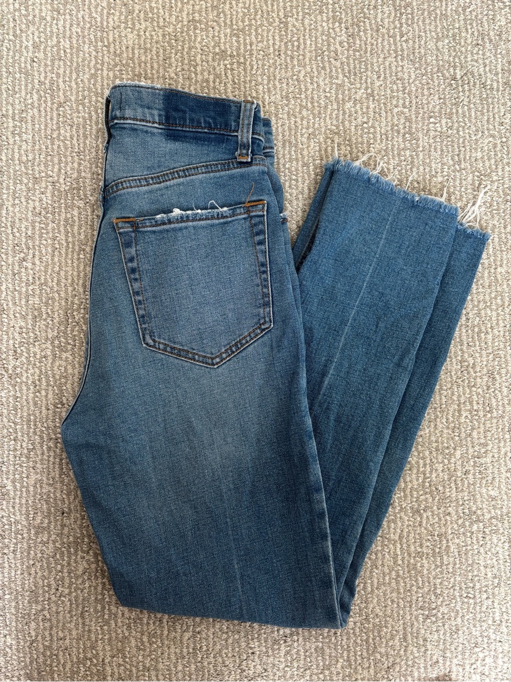 Abercrombie Raw-Hem Straight Jeans